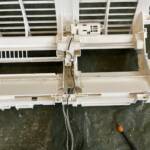 エアコン完全分解作業の参考画像