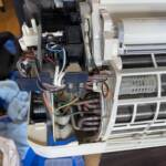 エアコン完全分解作業の参考画像