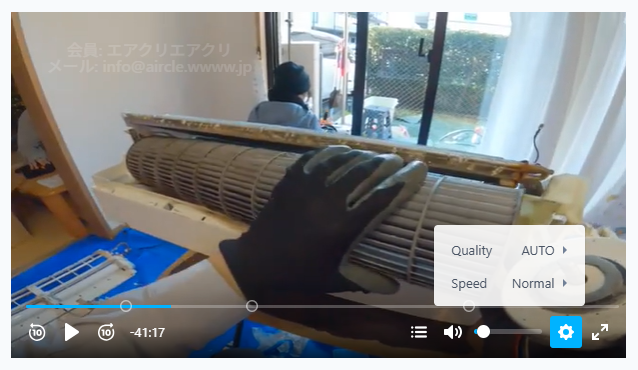 画質と再生スピード設定