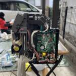 エアコン完全分解作業の参考画像