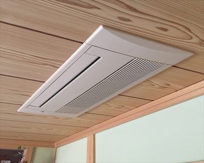 天井埋込タイプ2台 エアコン完全分解クリーニング